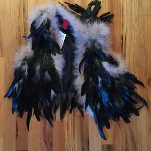 Cristina Feather Vest/Jacket